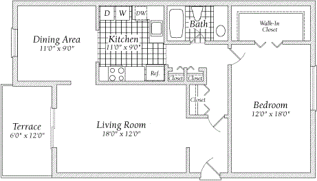The Fairway 1 Bed - 1 Bath apartment The Fairway 1 Bed - 1 Bath apartment