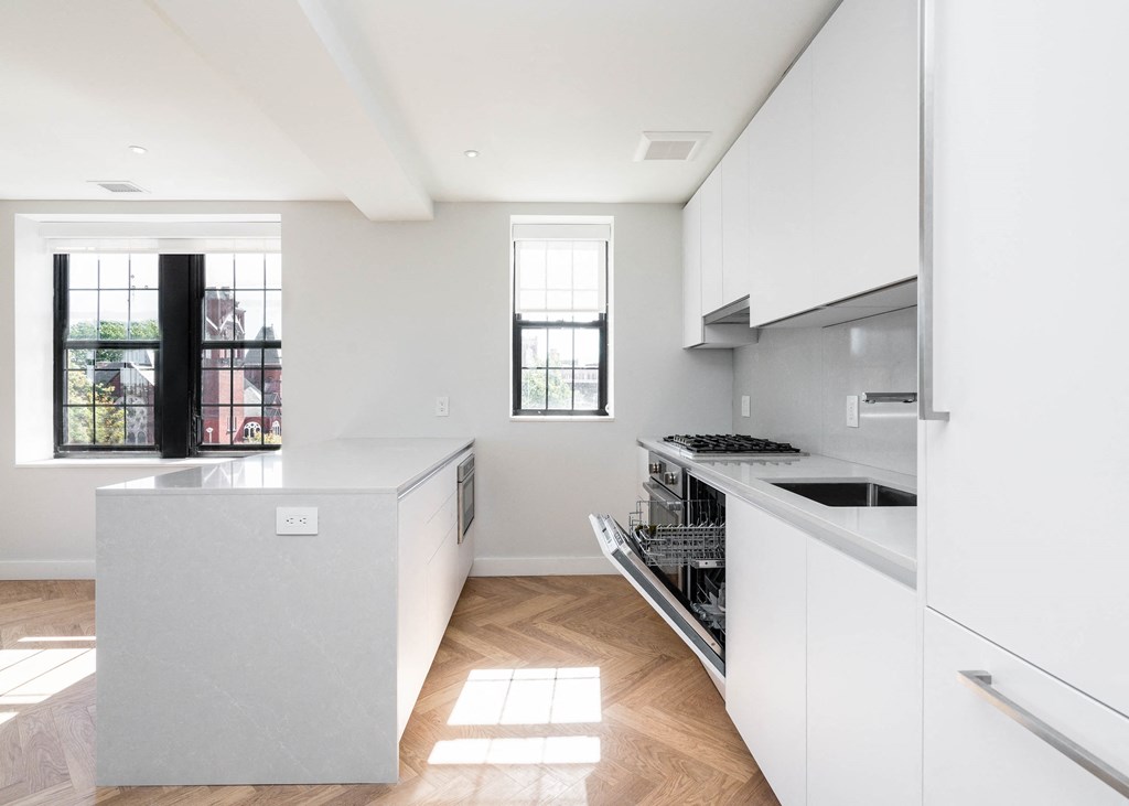 The Stanton two bedroom apartment with breakfast island and built in appliances