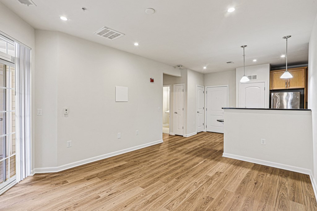 living room and kitchen