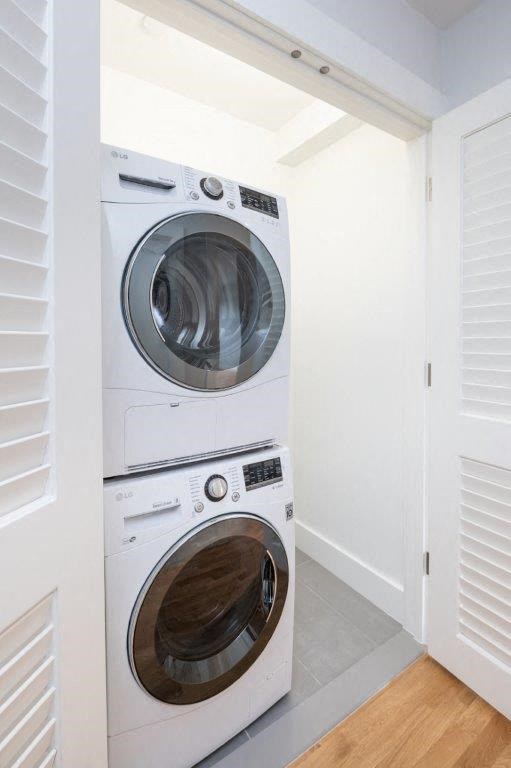 a washing machine and dryer in a laundry room
