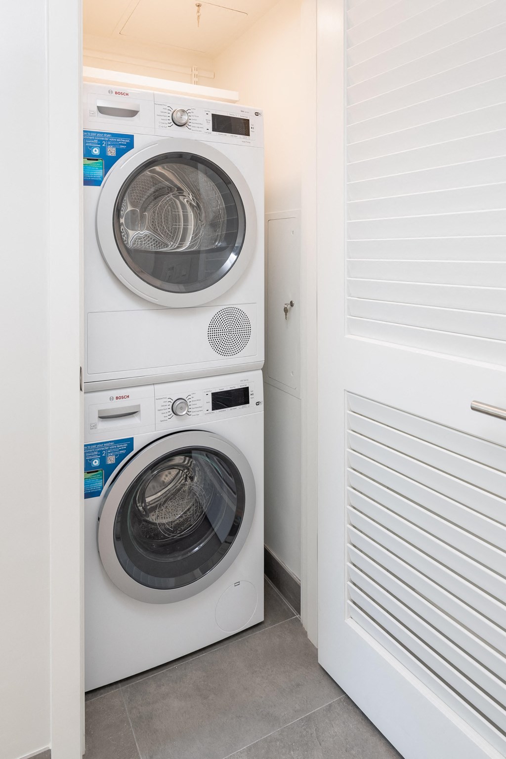 a washer and dryer in a laundry room
