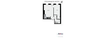 One Bedroom Floorplan Example Unit 10