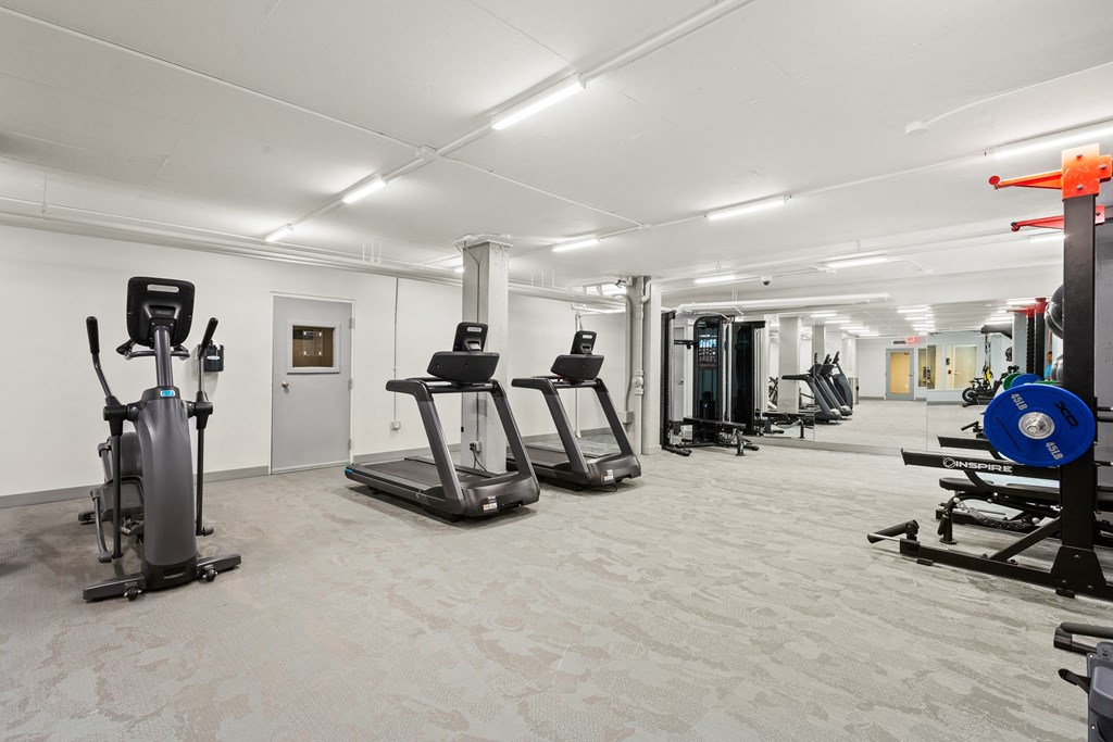 the gym at the m on hennepin apartments