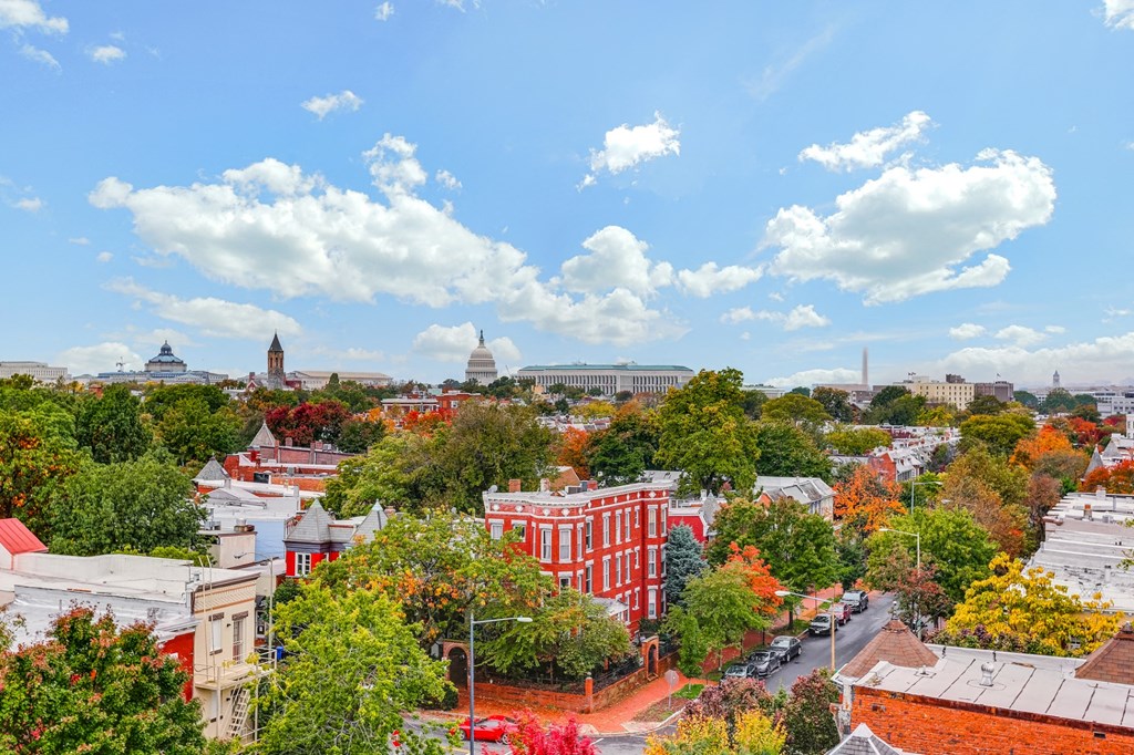 The Stanton roof deck with monument views