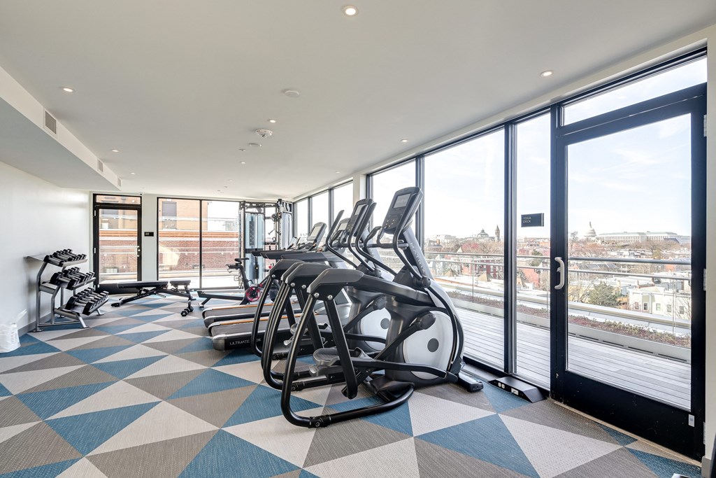 The Stanton rooftop 24-hour fitness center