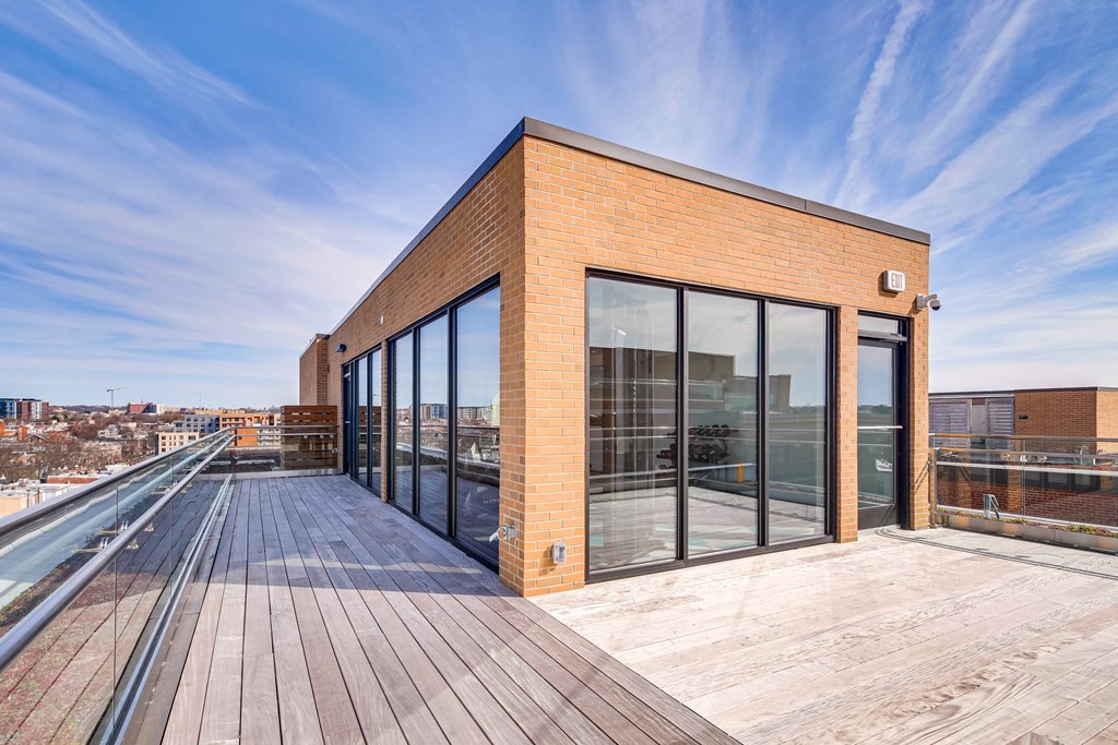 The Stanton rooftop yoga deck