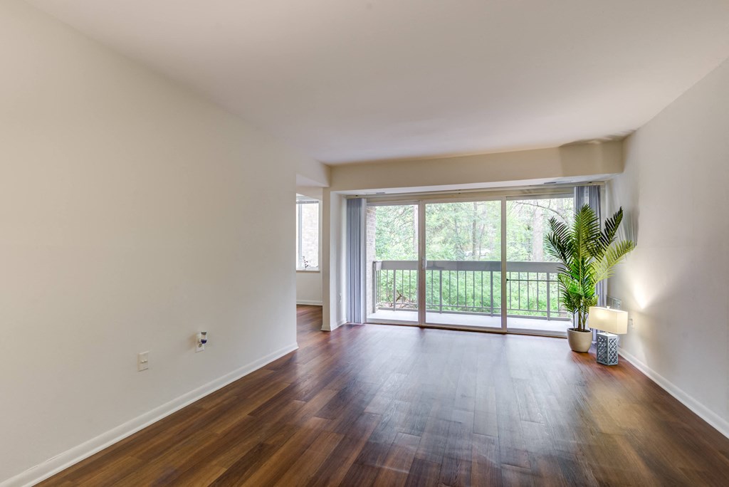 living room to a walk out private balcony
