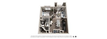 One Bedroom Floorplan