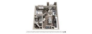 One Bedroom Floorplan