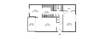 renovated 1b1b floorplan