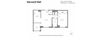 a floor plan of a bedroom apartment