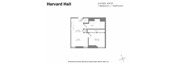 a floor plan of a bedroom apartment