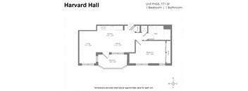 a floor plan of a house with a bedroom and a bathroom