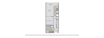 Canvas Apartments 1 Bedroom 1 Bath