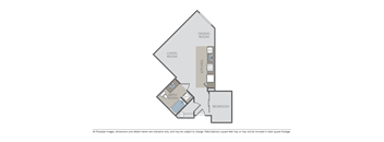 Canvas Apartments 1 Bedroom 1 Bath