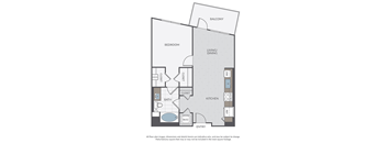 A diagram of a house layout with labeled rooms.