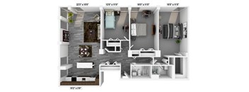 3 Bed 2 Bath Deluxe B