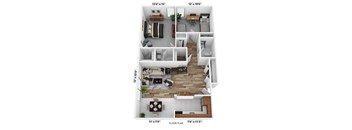 a 2.5 apartment is shown in this floor plan