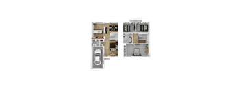 Gateway Airport Townhome Floor plan Style B