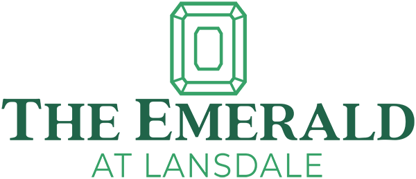 The image is a logo for "The Emerald at Lansdale".