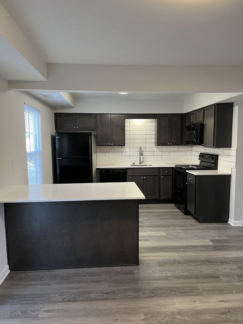 Modern kitchen with new appliances