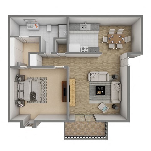 one bedroom floor plan at white lakes plaza in topeka ks
