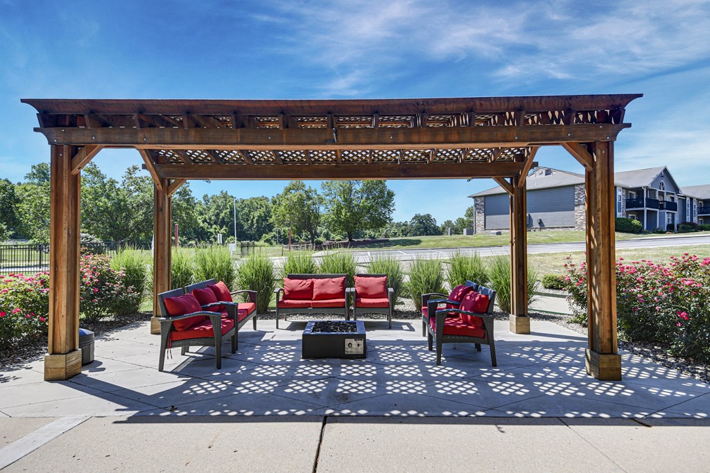 cabana area at fairway hills