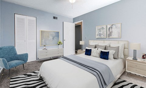 bedroom with furniture