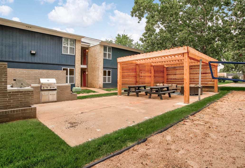 Image of outdoor BBQ grilling area