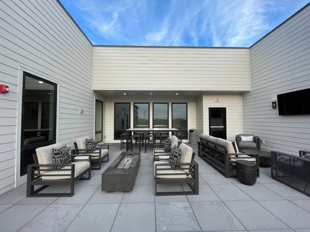 the seating area of the building