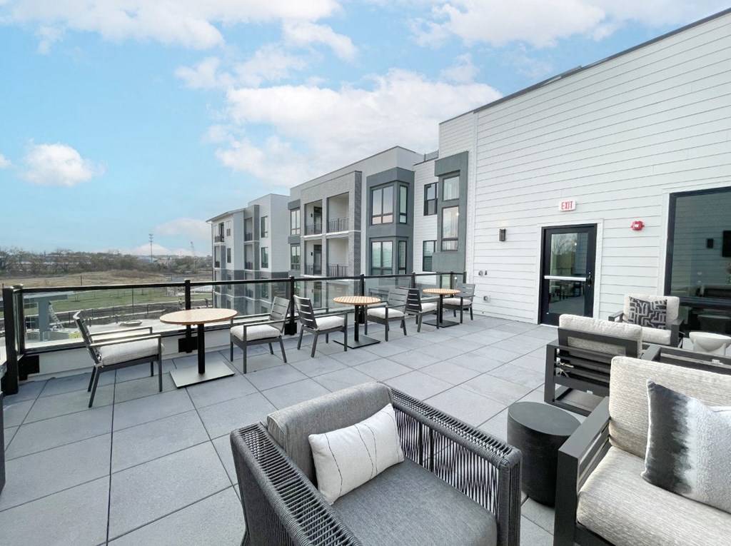 view from rooftop patio in olathe kansas