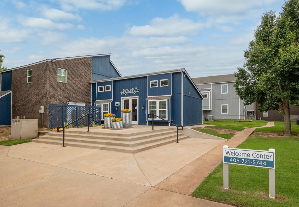 welcome center sign at Residences at Lakeshore Apartments, Oklahoma