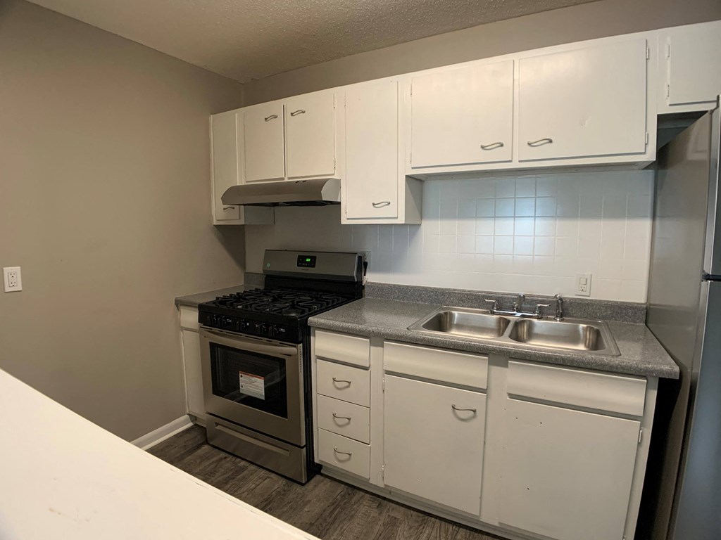 kitchen with cabinets and stainless steel appliances