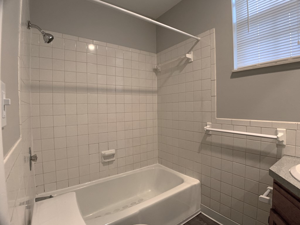 Bath tub with tile