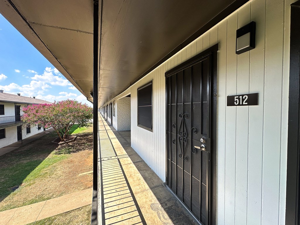 Side view of exterior