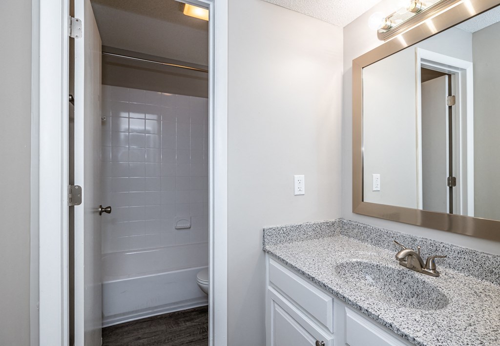 a bathroom with a shower and a sink