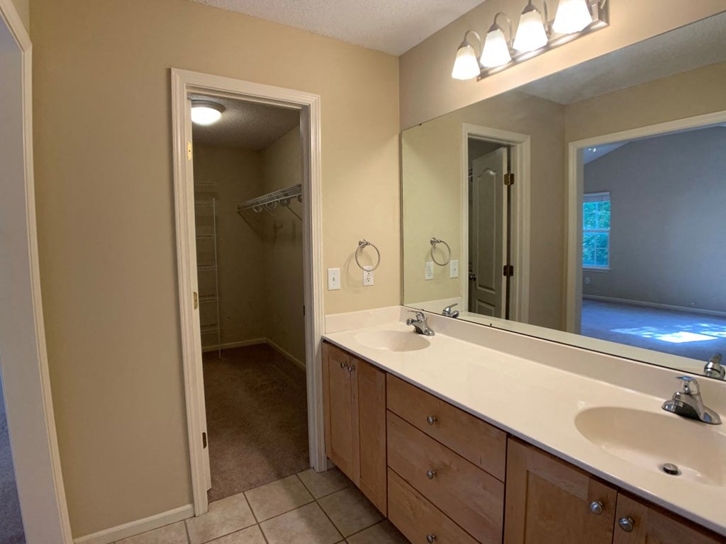 Photo of master bathroom and large closet