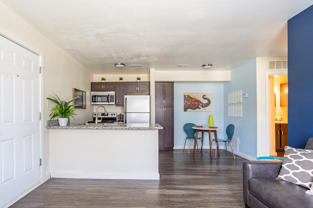 Kitchen and dining view  at Bennett Ridge Apartments, Oklahoma City, OK