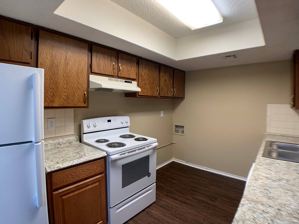 kitchen with cabinets and appliances