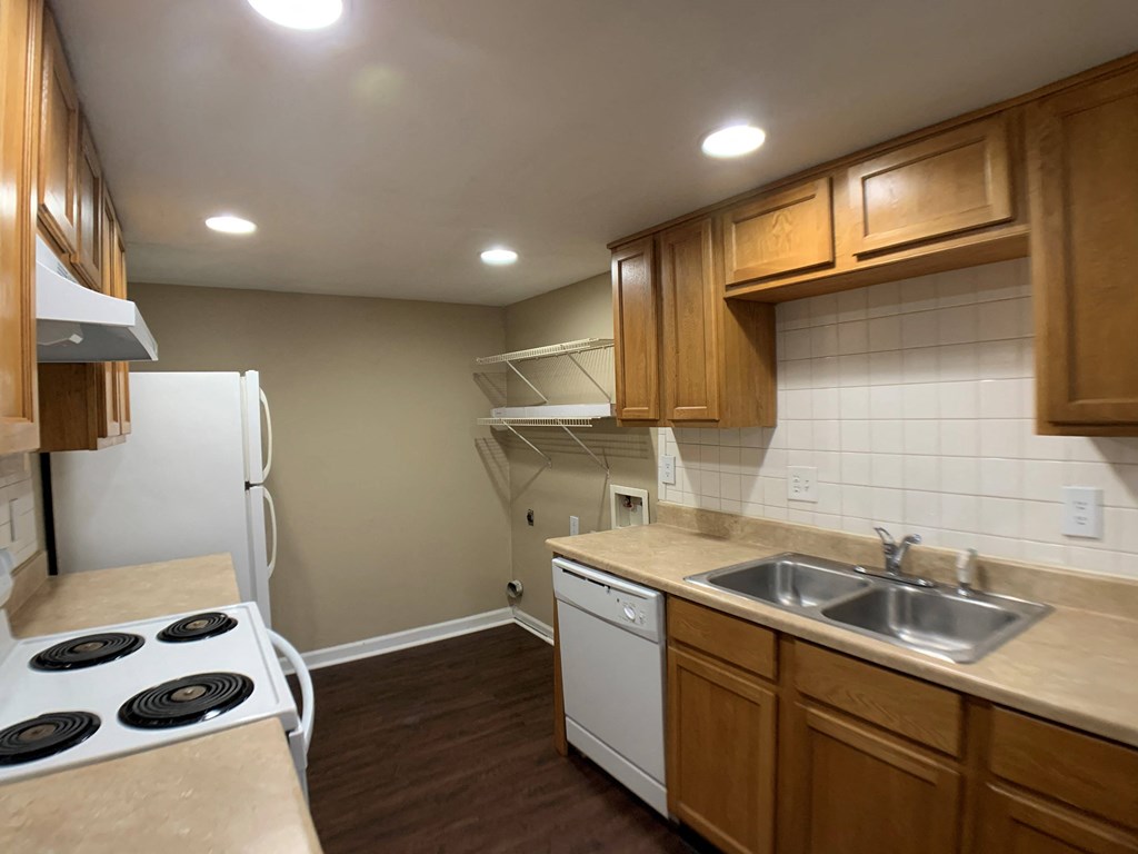 kitchen with cabinets and appliances