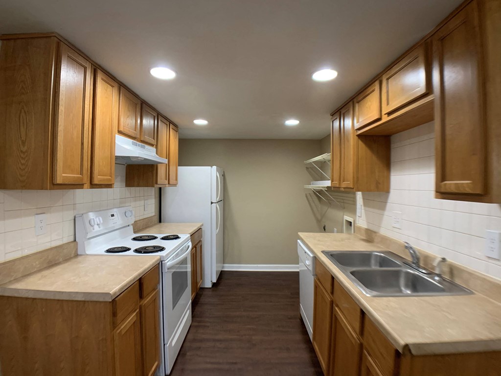 kitchen with cabinets and appliances