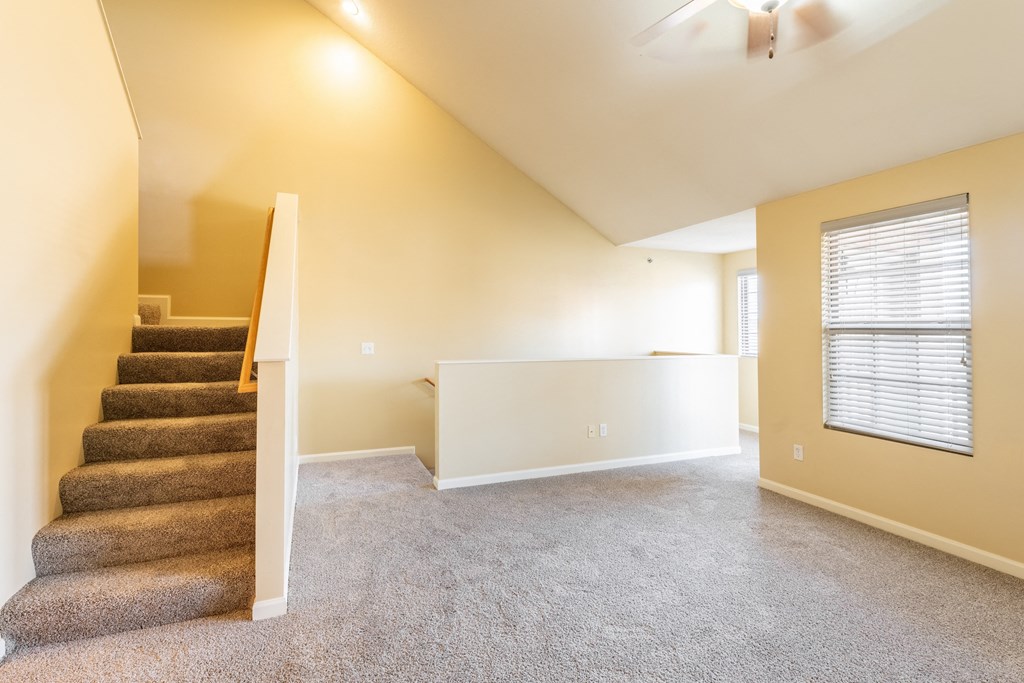 Photo of landing area between stairs in Peoria.