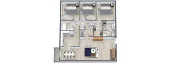 a floor plan of a house