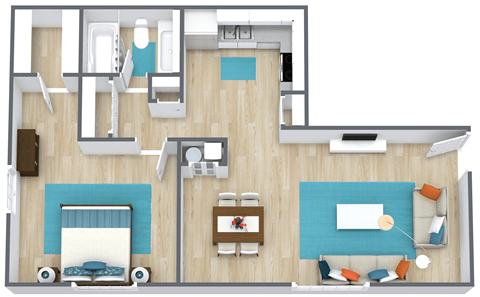 one bedroom floor plan