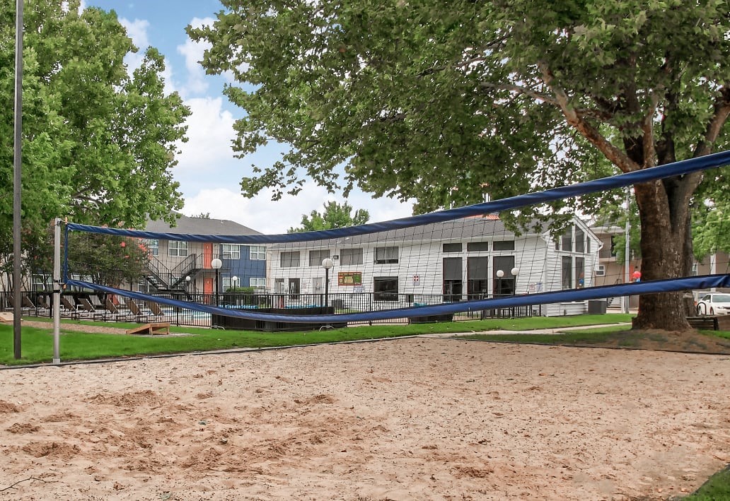 Image of sand volleyball pit