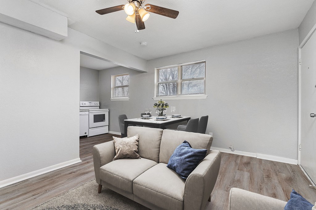 living room with furniture