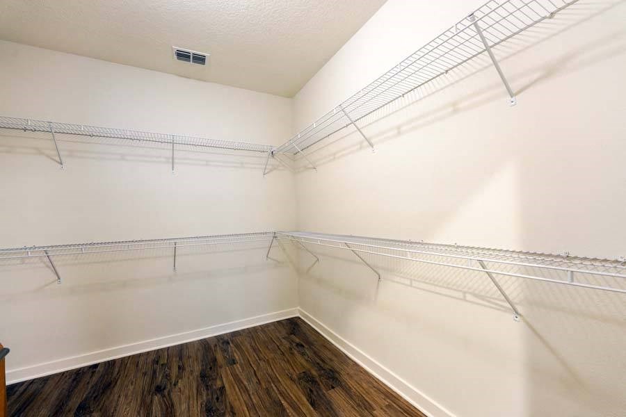 our apartments have a walk in closet  at Fusion, Jacksonville, Florida