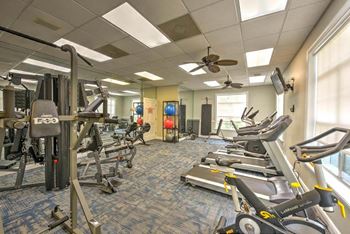 24 hour fitness center with cardio and strength circuits  at Ocean Park, Jacksonville Beach