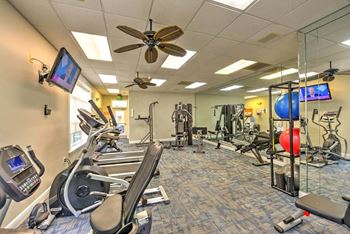 24 hour fitness center with cardio and strength circuits  at Ocean Park, Jacksonville Beach, 32250