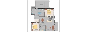 a floor plan of a house  at Luxor Club, Jacksonville